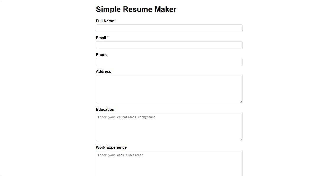 Resume Maker